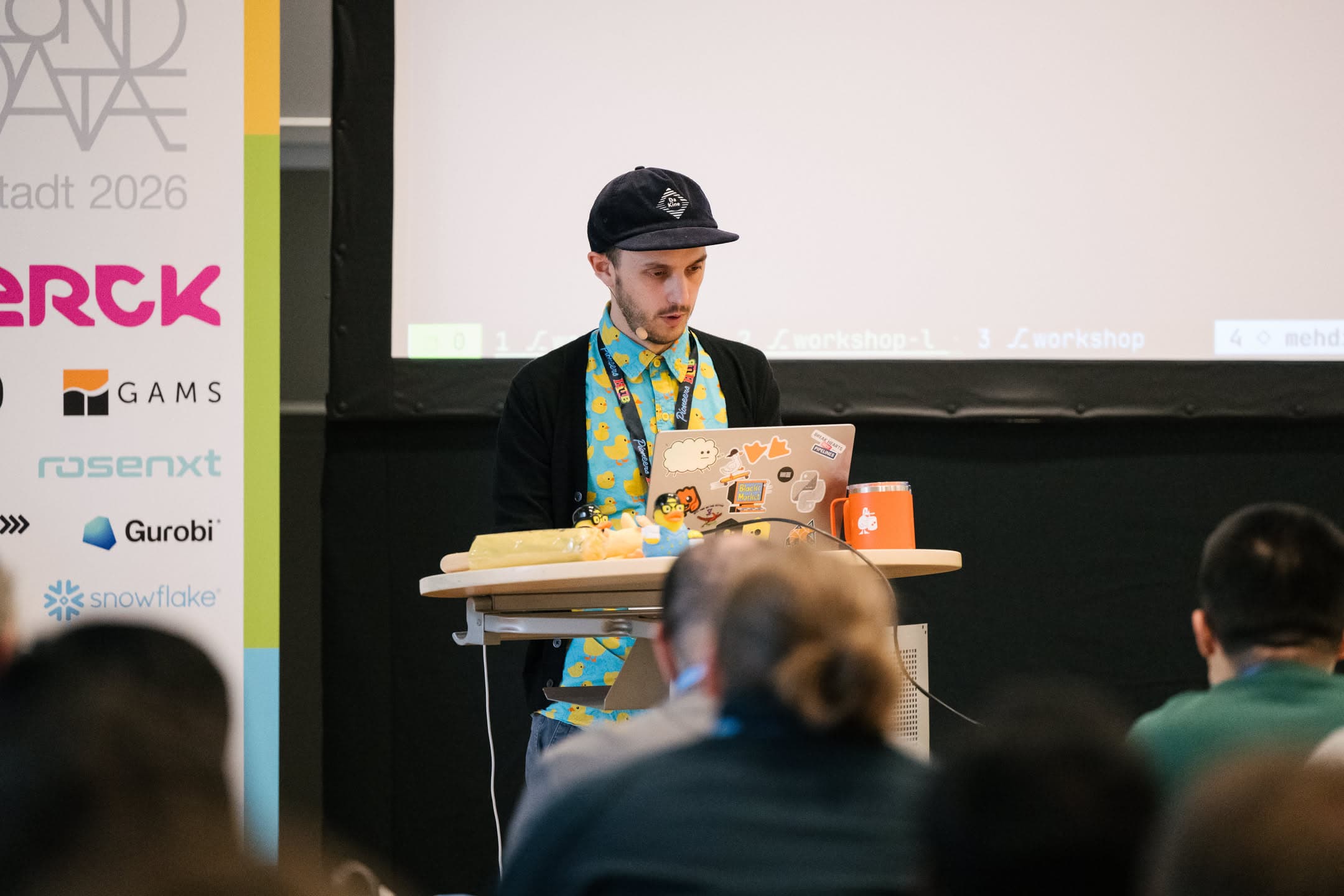 Mehdi presenting at PyCon DE & PyData Darmstadt