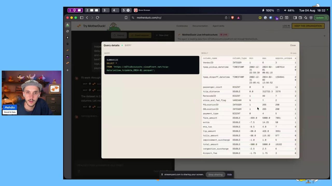 Let AI Agents Use MotherDuck Instantly No Email Signup