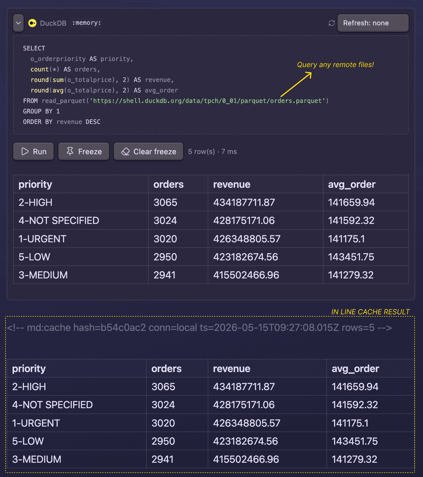 DuckDB & MotherDuck for Obsidian