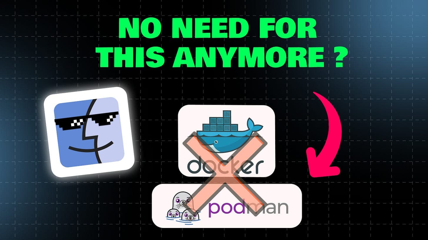 Apple’s new "Container" Engine (Bye Docker?)